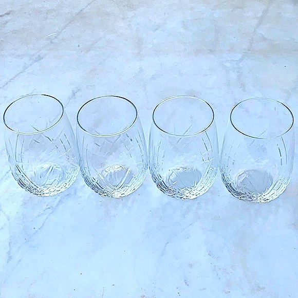 GODINGER DUBLIN STEMLESS WINE GLASSES CRYSTAL 15 oz SET OF 4 NEW - Picture 3 of 9